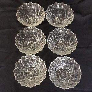 Set Of Six Glass Bowls